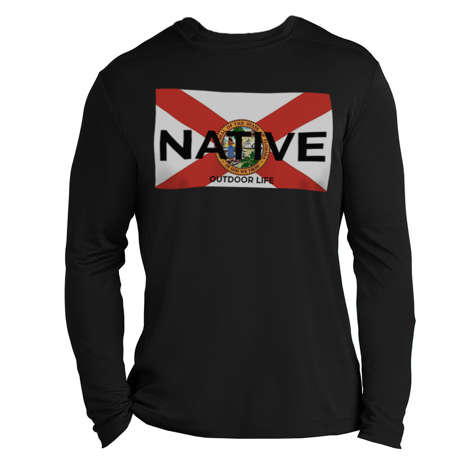 Florida State Flag logo Dry Fit long sleeve shirts